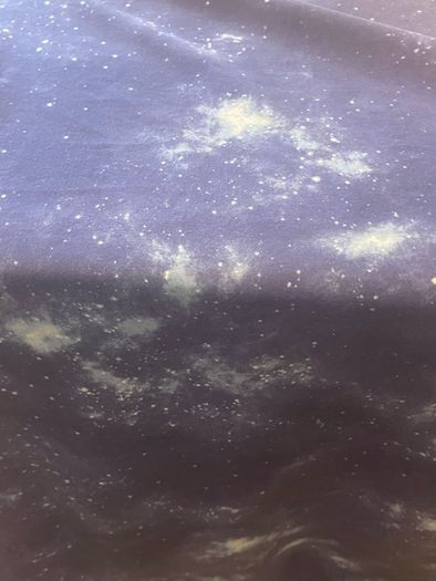 Single duvet and matching fitted sheet Space Moon