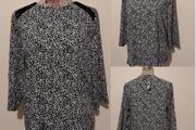 Round Neck Print Top, New with tags