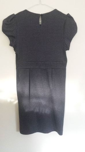 Black and grey print dress