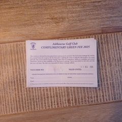 Green Fees Voucher Asbourne Golf Club