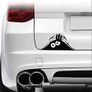 3D Peeking Monster Car Sticker: Funny Cartoon Vinyl Decal Image 2