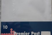 Premier Post 10 C4 White Peel and Seal Envelopes (A4 Sized) Home Office School College