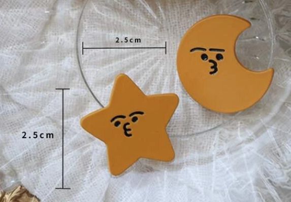 Moon & star earrings