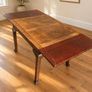 Antique table, mahogany, extendable Image 3