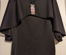 stunning off the shoulder, Cape sleeve, mini dress