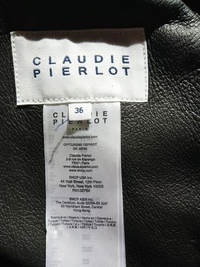 Claudie Pierlot Real leather Coat