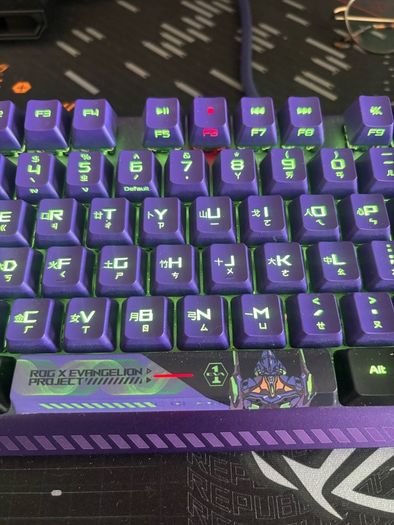 ASUS ROG Evangelion EVA Headset and Keyboard