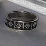 Pristine Vintage Sterling Silver Band Ring Image 10