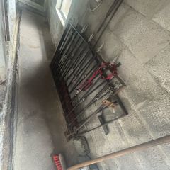 Solid steel garden gates