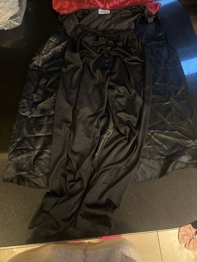 Dracula costume cape and trouser set