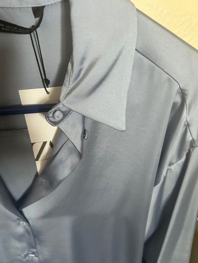 zara satin shirt