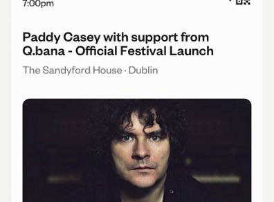 Paddy Casey - Music in the Mountains Launch Gig - Sandyford House, Dublin,  D18 N2K8