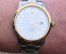 Seiko SGEH42P1 Sapphire Crystal Two-Tone Quartz