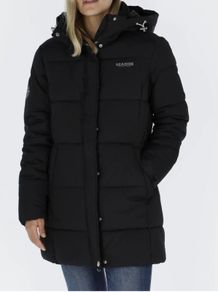 BNWT long puffer Coat Jacket Women dark Blue Seaside LONG ISLAND EU44 UK 18 RRP100 Eur