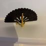 Brass  - Miniature Toledo Brass Fan on Stand Image 2