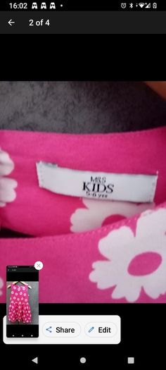 girls dress. Aged 4-5 yrs