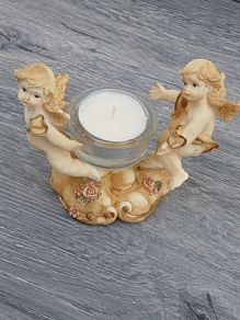 Beautiful Angel Pair Candle Holder