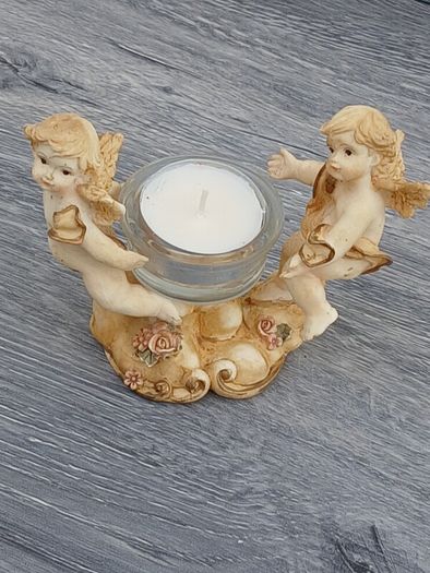 Beautiful Angel Pair Candle Holder