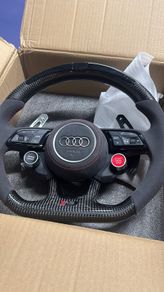 Audi RS Style Carbon Fiber LED Steering Wheel | Alcantara | Airbag Included | A3 S3 RS3 A4 S4 RS4 A5