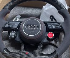 Audi RS Style Carbon Fiber LED Steering Wheel | Alcantara | Airbag Included | A3 S3 RS3 A4 S4 RS4 A5