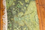 French connection green rug / throw