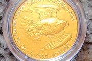 San Marino 10 Euro Gold (.999) Brilliant Uncirculated Coin 2024 - Peregrine Falcon