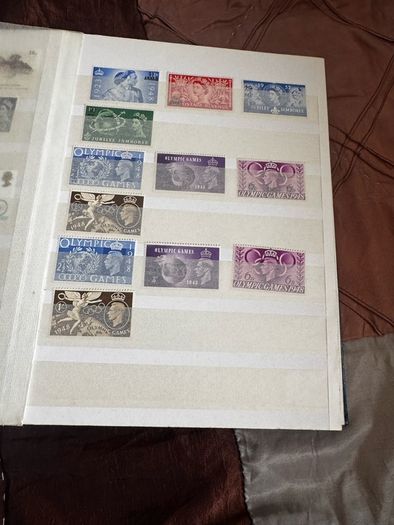 Mint UK album with stamps