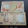 A Lot of 2 notes & 10 coins from Cyprus (1955-2001) Image 3