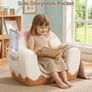 Kids Chair & Toddler Chair for Ages 3-6, Large Kids Sofa & Toddler Sofa, Sweet Ice-Cream Sherpa Armchair for Girls, Comfy Foam Reading Chair for Playroom Image 4