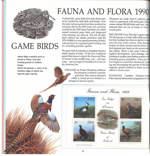 1988/89 Ireland The Irish Stamp Limited Edition Hardback Year Book. Contains all commemorative stamps from June 1988 to June 1989. Included 44 images of conents