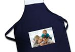 Personalised Photo Navy Apron great gift present