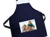Personalised Photo Navy Apron great gift present