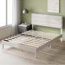 Double Upholstered Bed Frame with Headboard (135 x 190 cm) Image 3