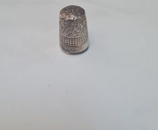 Antique silver thimble