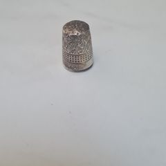 Antique silver thimble