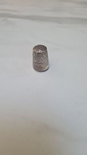 Antique silver thimble