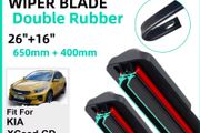 Double Rubber wiper blades for any hook style wipers