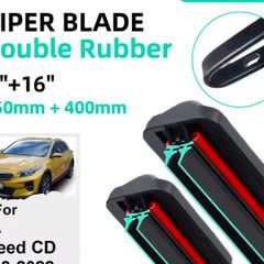 Double Rubber wiper blades for any hook style wipers