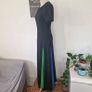 VINTAGE 1960s designer Polly Peck mod wool maxi dress M 10 12 Made in England Image 3