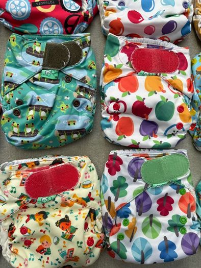 28 TotsBots EasyFit STAR Reusable Cloth Nappies Huge Bundle