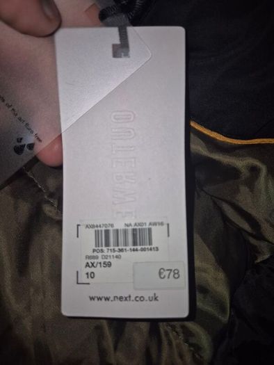 Brand new jacket next
