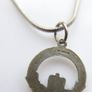 Vintage 925 Sterling Silver Claddagh Pendant Necklace length 16" - 5,2g Image 6