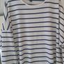 Navy/white striped top Image 5