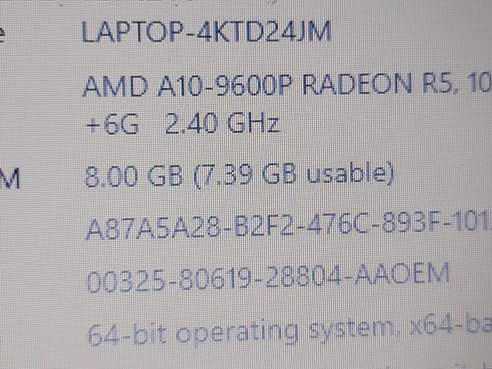 Lenovo Ideapad 310-15ABR, Model 80ST, AMD A10-9600P R5, `10 Compute Cores, 4C + 6G, 2.4GHz, Windows 10, Microsoft Edge, Chrome, and VLC