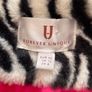 Forever Unique Zebra Print Faux Fur Coat - Size 12 - Like new Image 7