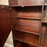 Vintage Mid-Century Dark Wood Display Cabinet / Drinks Cabinet Image 4