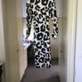 ASOS Black and white long sleeved maternity dress Image 5