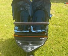 nipper out and about double buggy