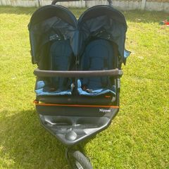 nipper out and about double buggy