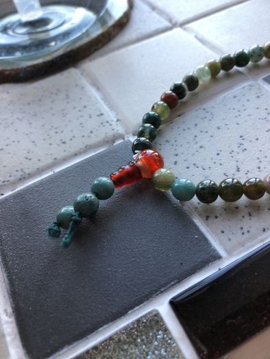 Natural Agate prayer beads
